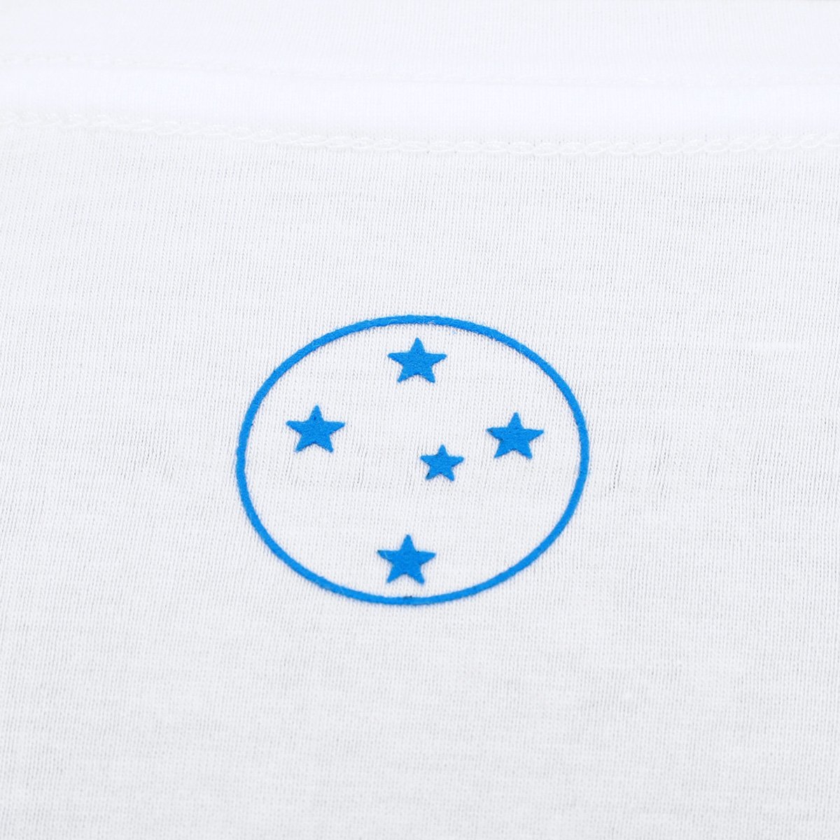 Camiseta Cruzeiro Escudo Retrô Masculina - Tam: M - 2