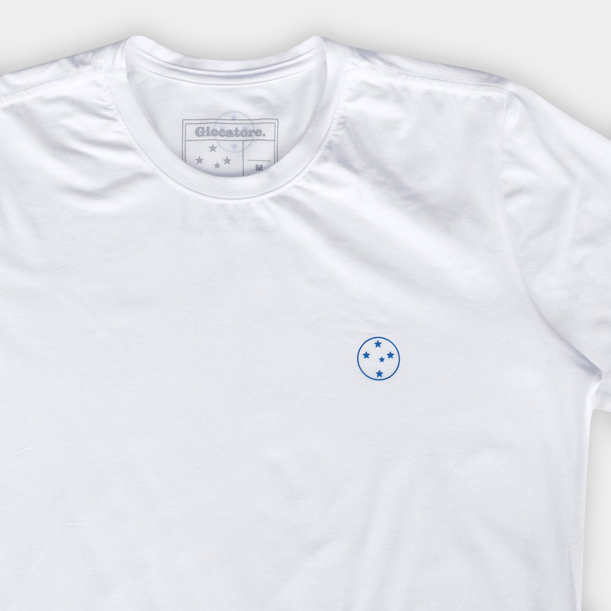 Camiseta Cruzeiro Escudo Retrô Masculina - Tam: M - 3