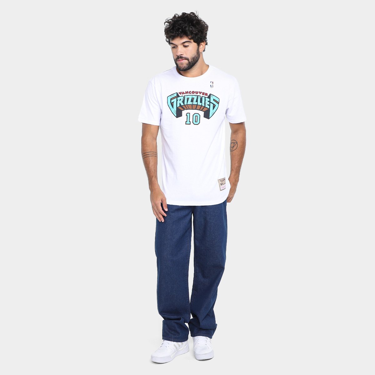 Camiseta Vancouver Grizzlies Mitchell & Ness Bibby Masculina - Tam: P - 4