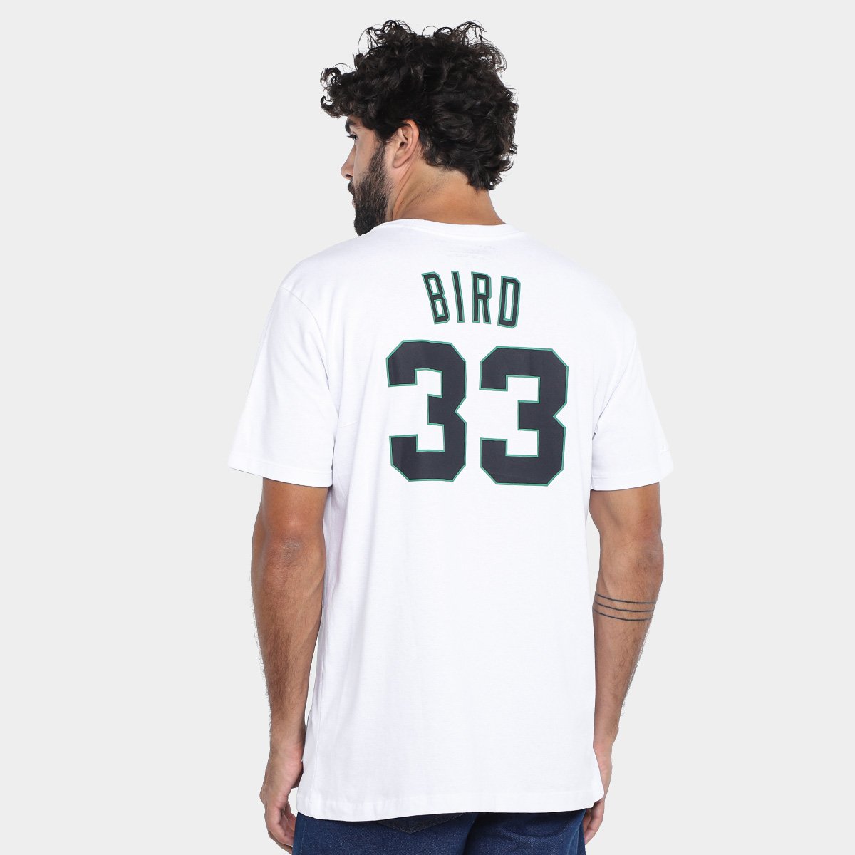 Camiseta Mitchell & Ness Boston Celtics Bird Masculina - Tam: P - 1