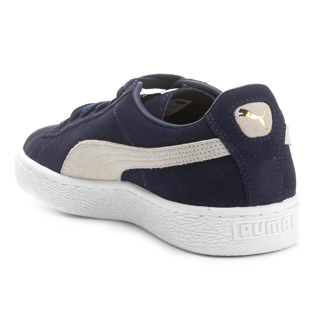 puma suede couro