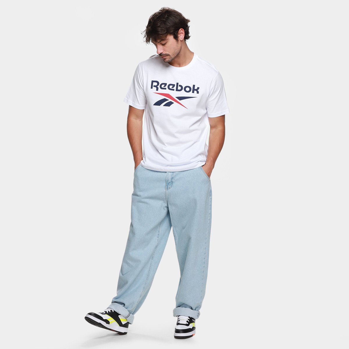 Camiseta Reebok Oportunity Logo Masculina - Tam: P - 3