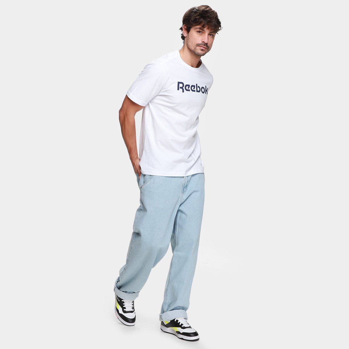 Camiseta Reebok Oportunity Linear  Masculina - Tam: P - 3