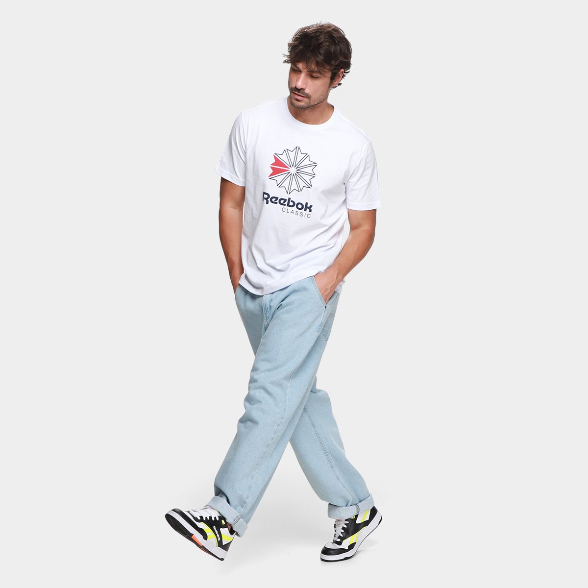 Camiseta Reebok Oportunity Star Crest Masculina - Tam: P - 3