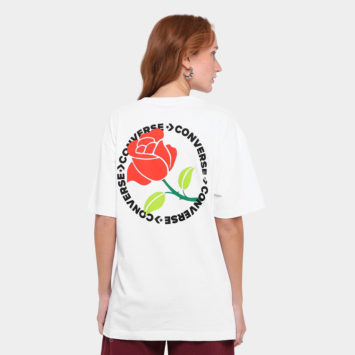 Camiseta Converse Go-To Rose Pock Feminina - Tam: P - 1
