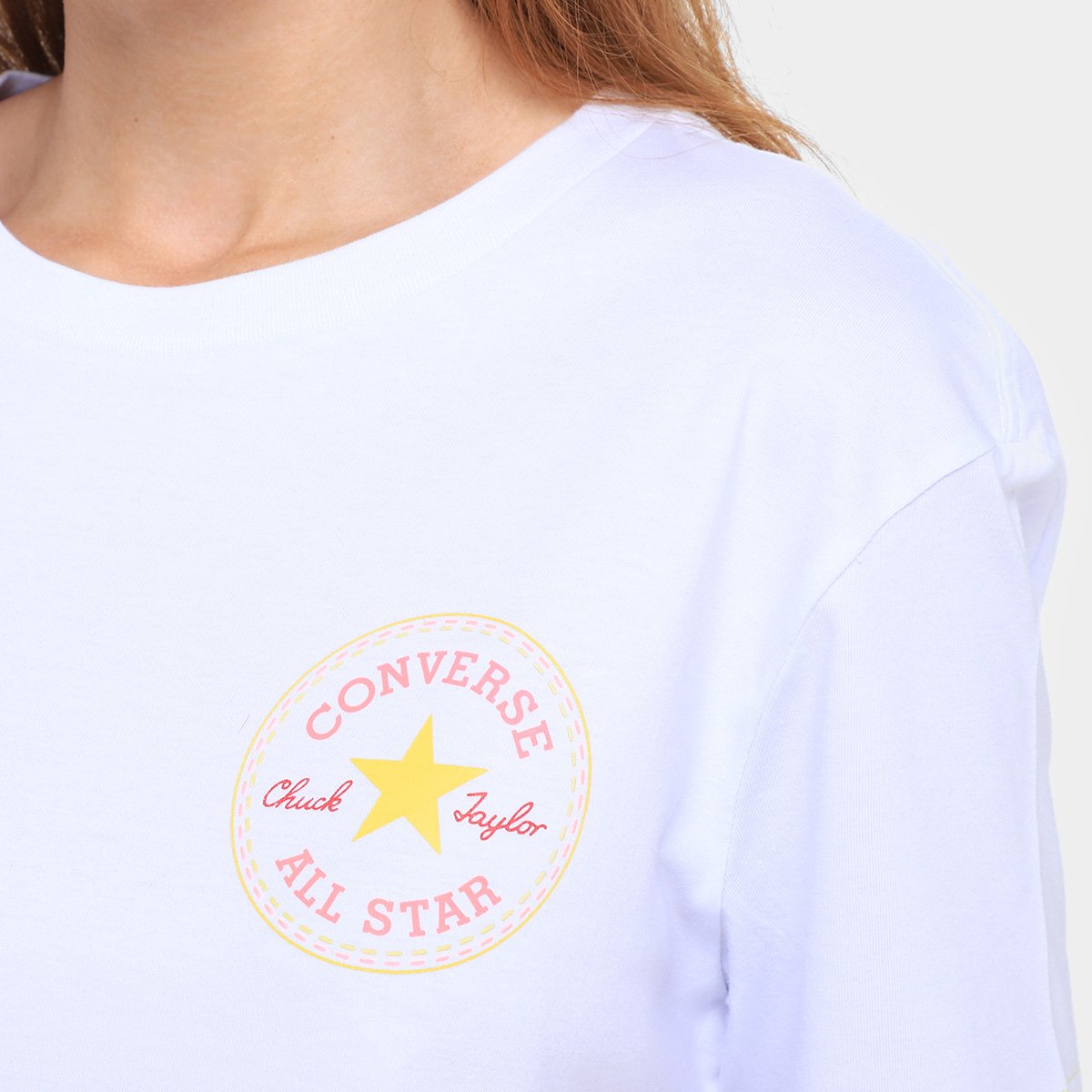Camiseta Converse Go-To As Pach Cropped Feminina - Tam: P - 2