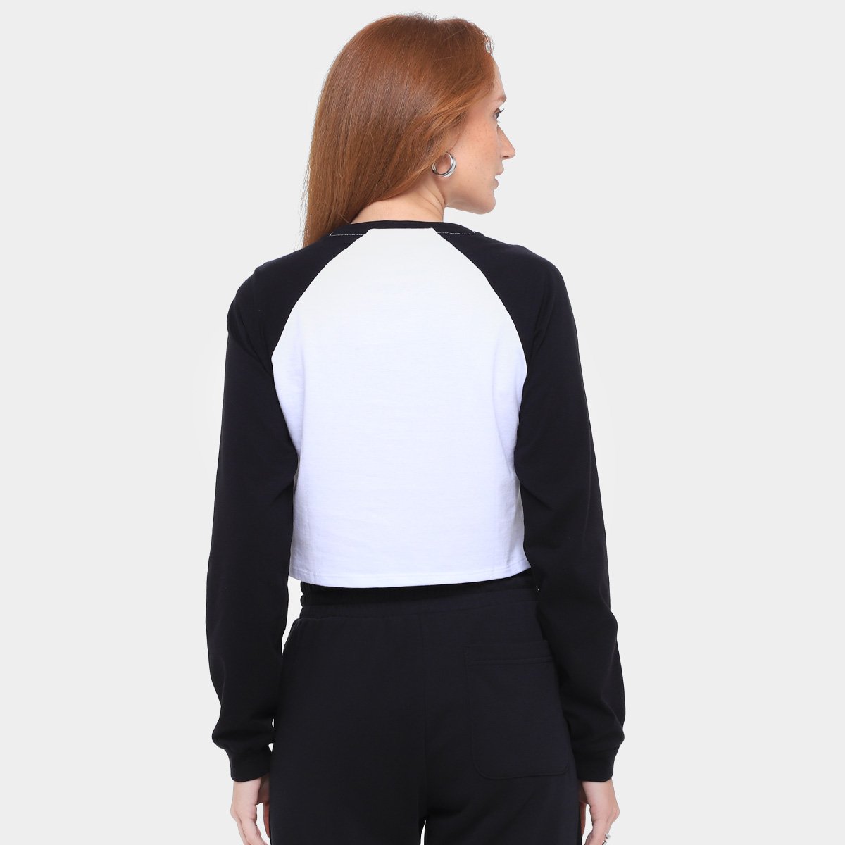 Camiseta Converse Raglan Manga Longa Feminina - Tam: EP - 1
