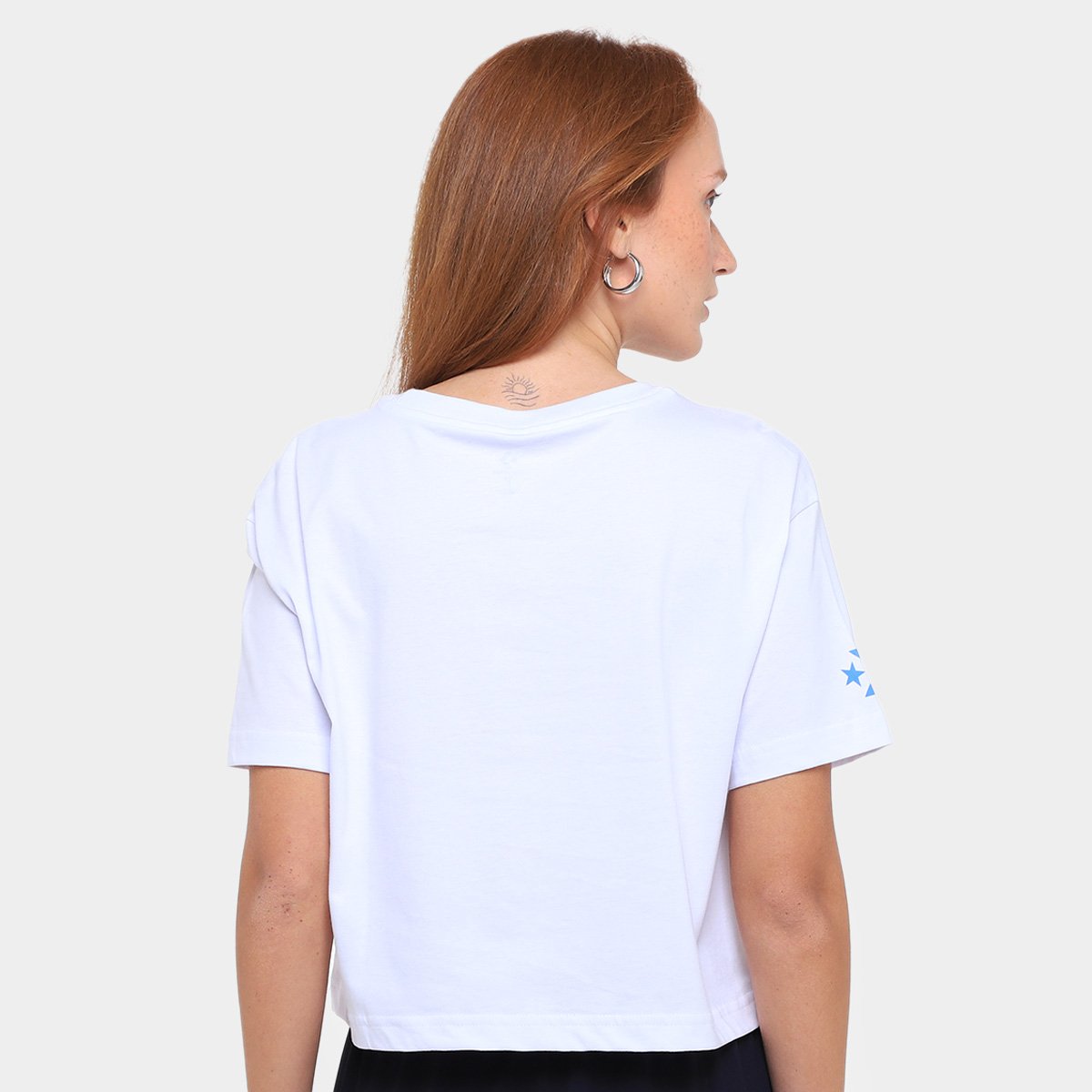 Camiseta Converse Cropped Puff Oversized Feminina - Tam: EP - 1