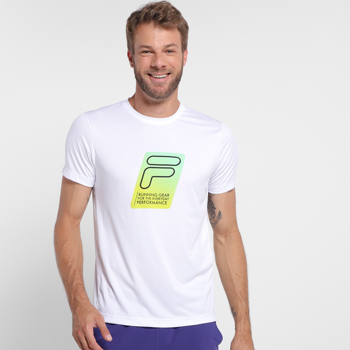 Camiseta Fila Basic Run Print Masculina
