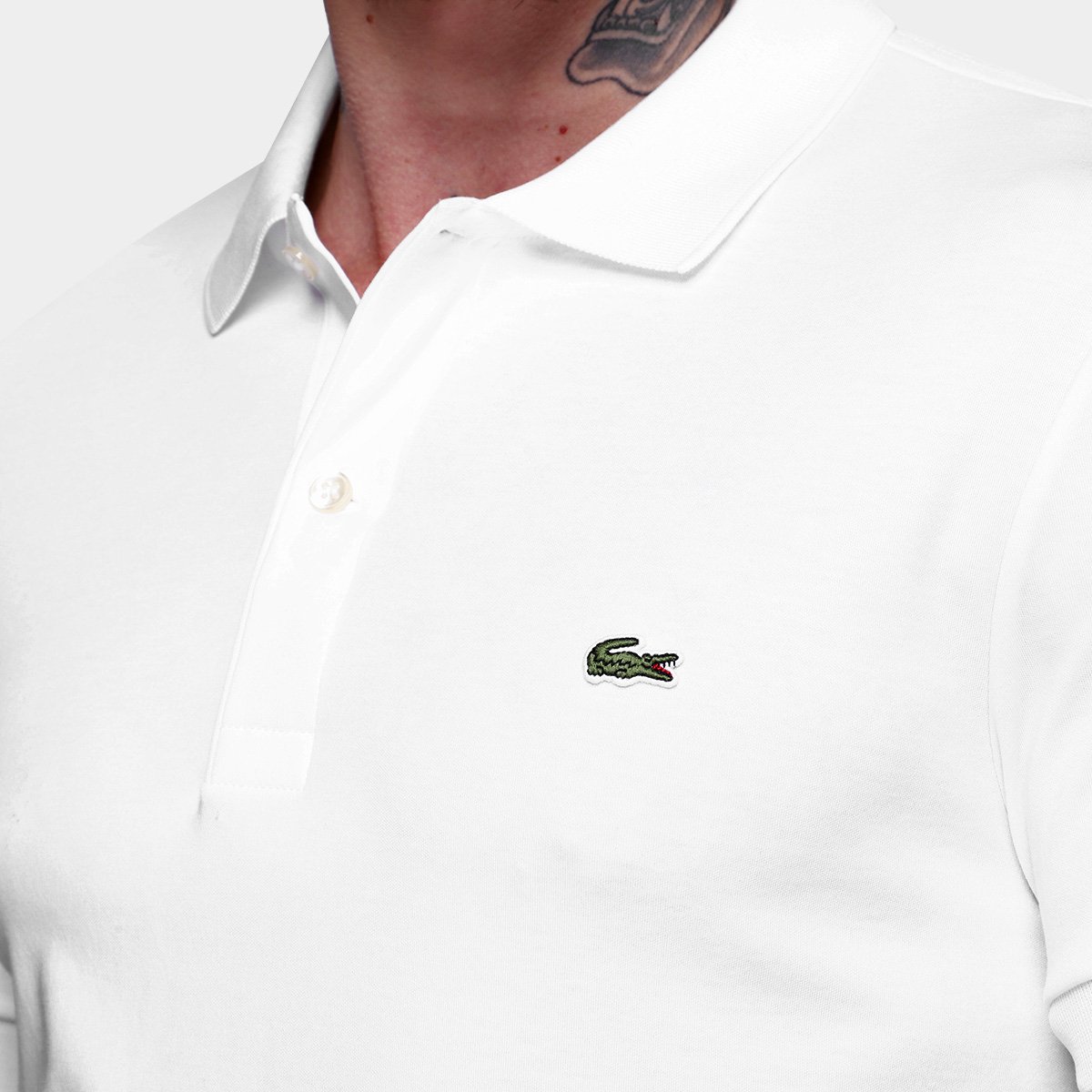 Camisa Polo Lacoste Regular Fit Algodão Leve Masculina - Tam: XEEGG - 2