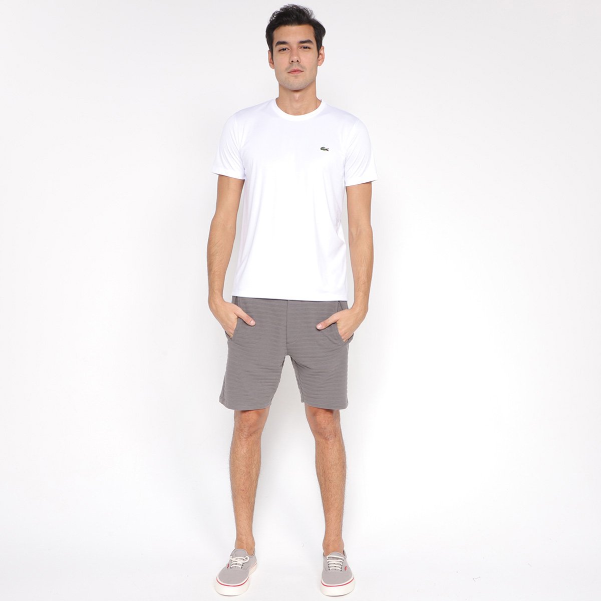 Camiseta Lacoste Treino Logo Masculina - Tam: EGG - 3