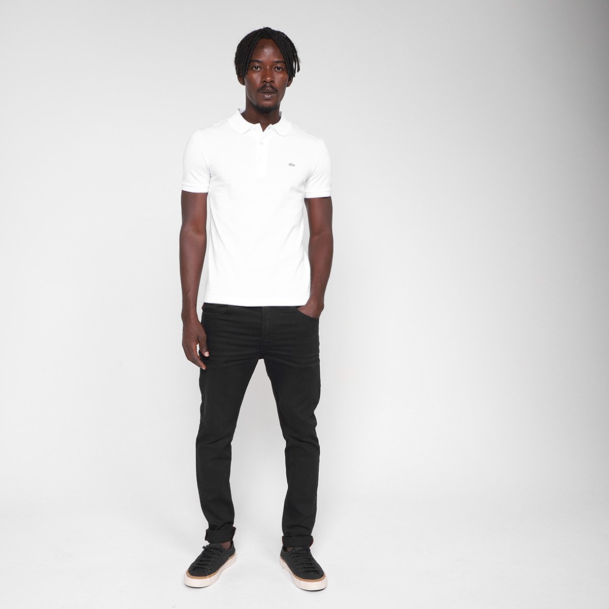 Camisa Polo Lacoste Slim Fit Masculina - Tam: GG - 3