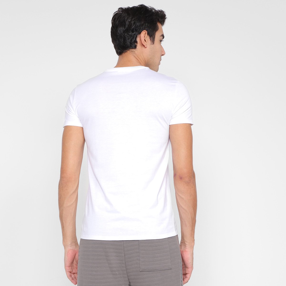 Camiseta Lacoste Logo Masculina - Tam: GG - 1