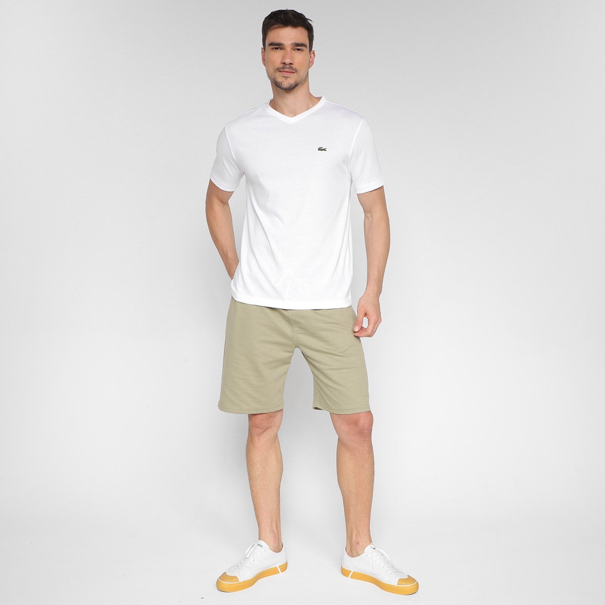 Camiseta Lacoste Manga Curta Masculina - Tam: EGG - 3
