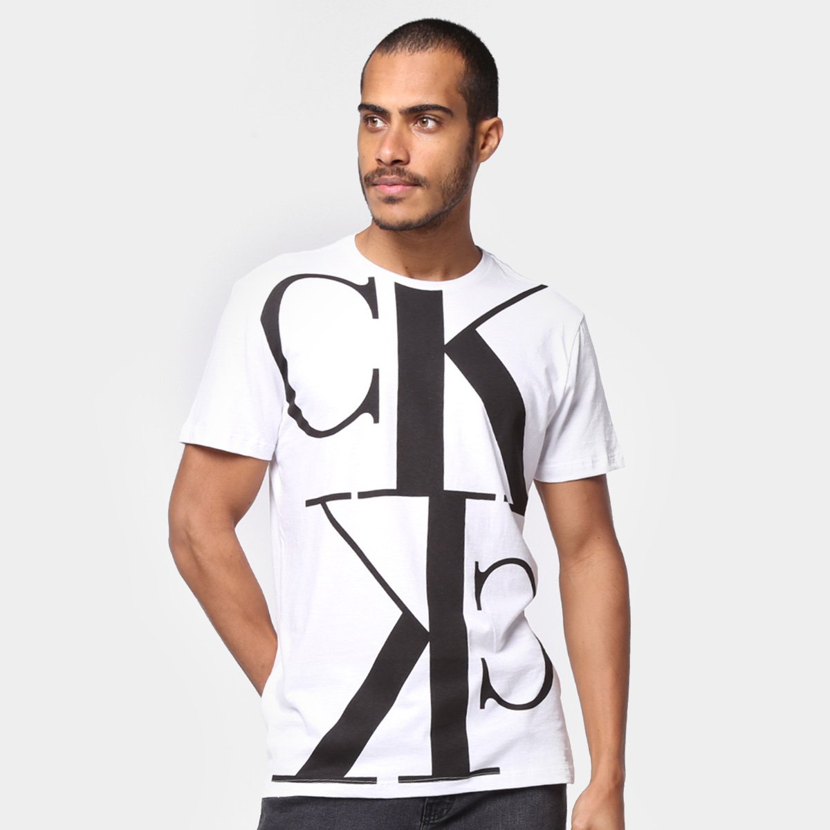 Camiseta Calvin Klein Estampada Manga Curta Masculina