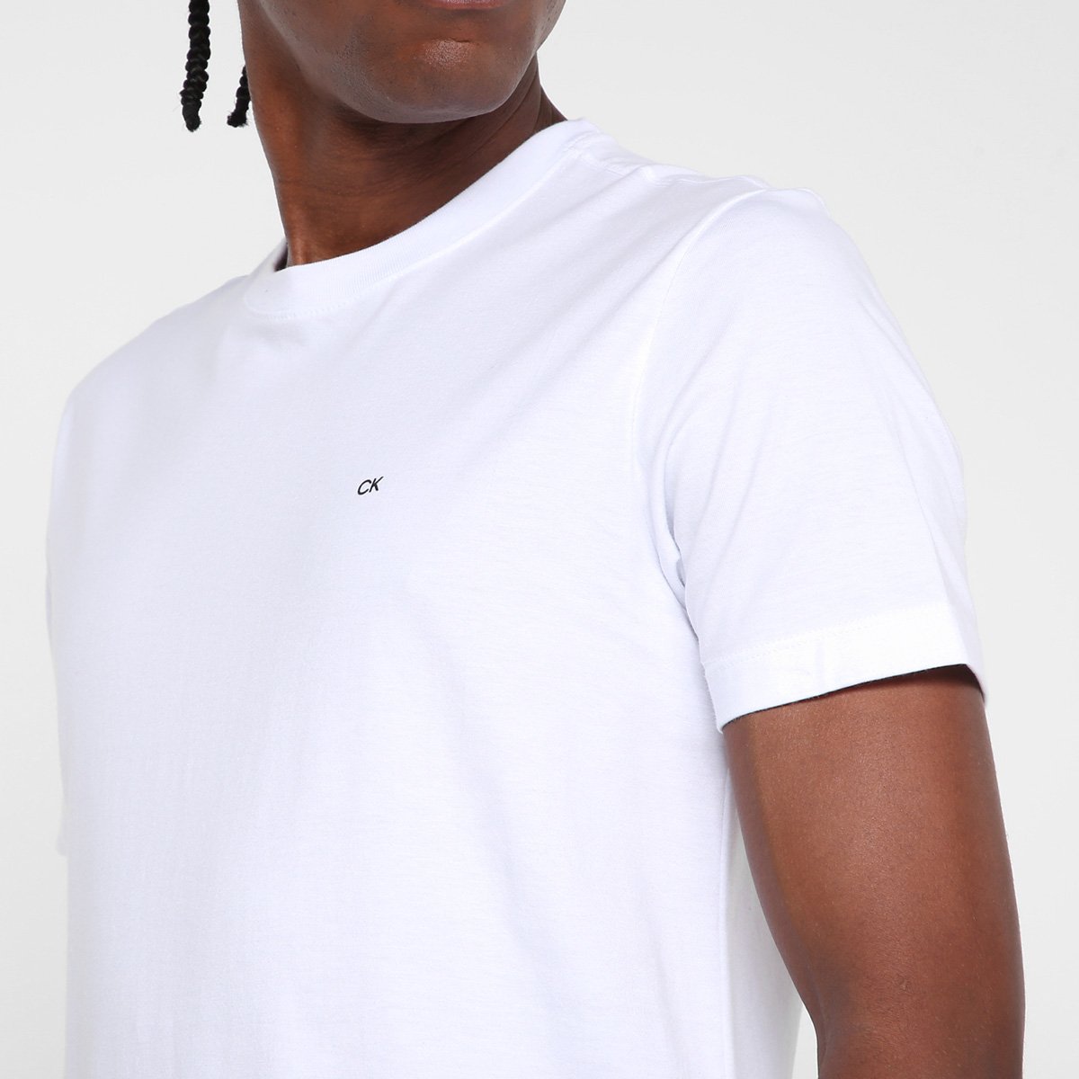Camiseta Calvin Klein Básica Meia Malha Masculina - Tam: P - 2