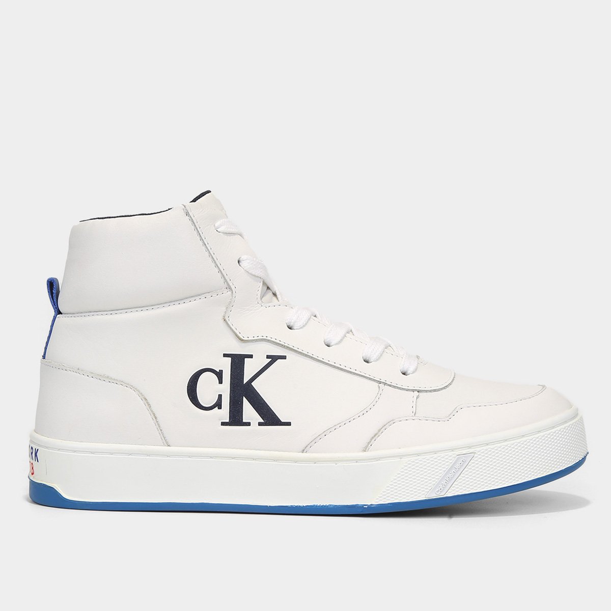 Tênis Cano Alto Calvin Klein Jeans Palito Embossed Masculino