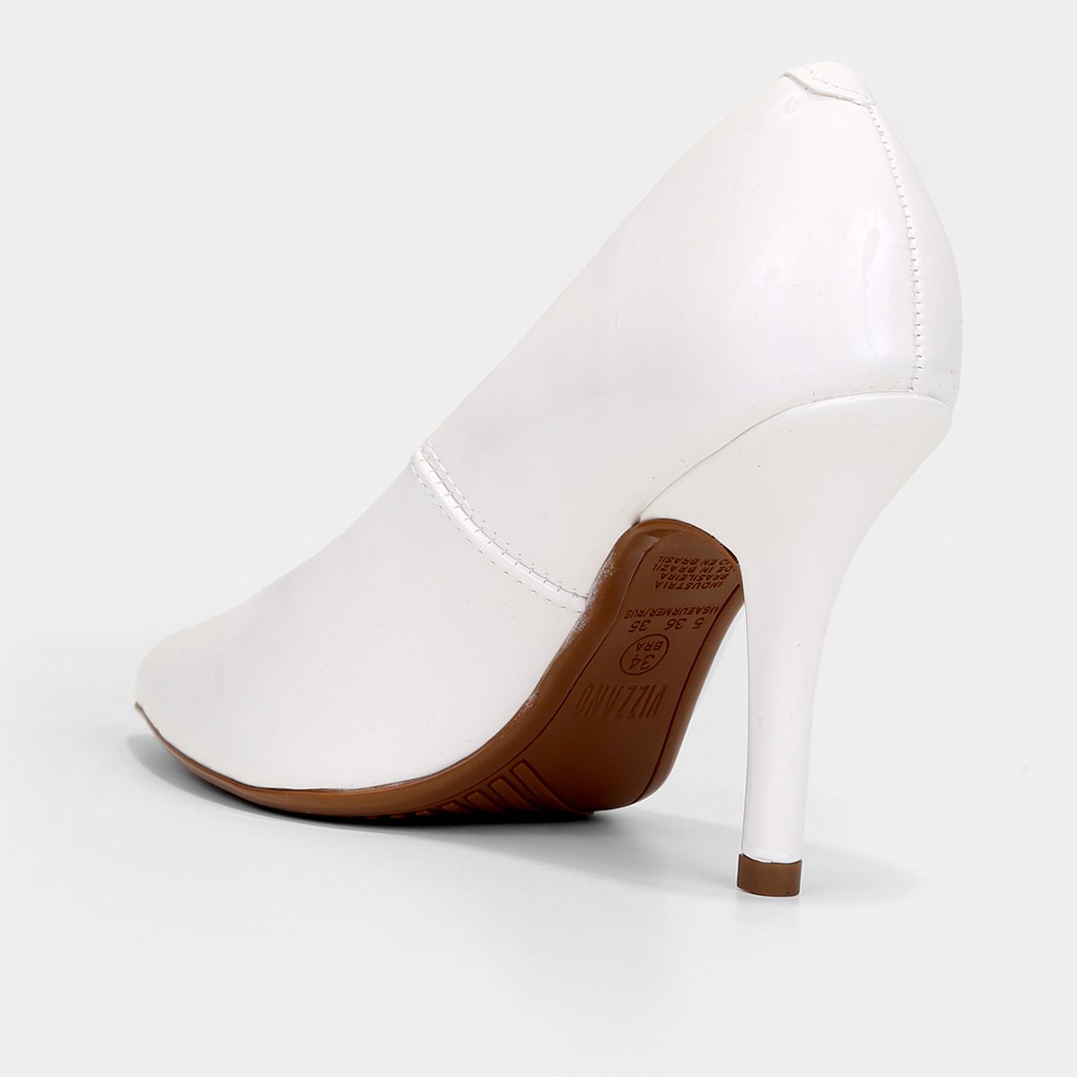 Scarpin Vizzano Salto Alto Bico Fino Verniz - Tam: 40 - 3