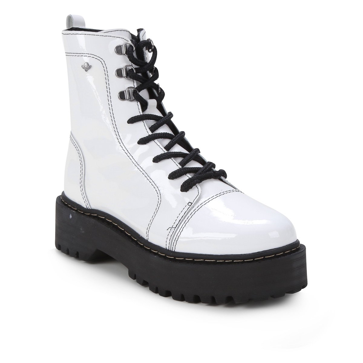 Bota Coturno Couro Cravo e Canela Lavinne II Feminina - Tam: 35 - 1