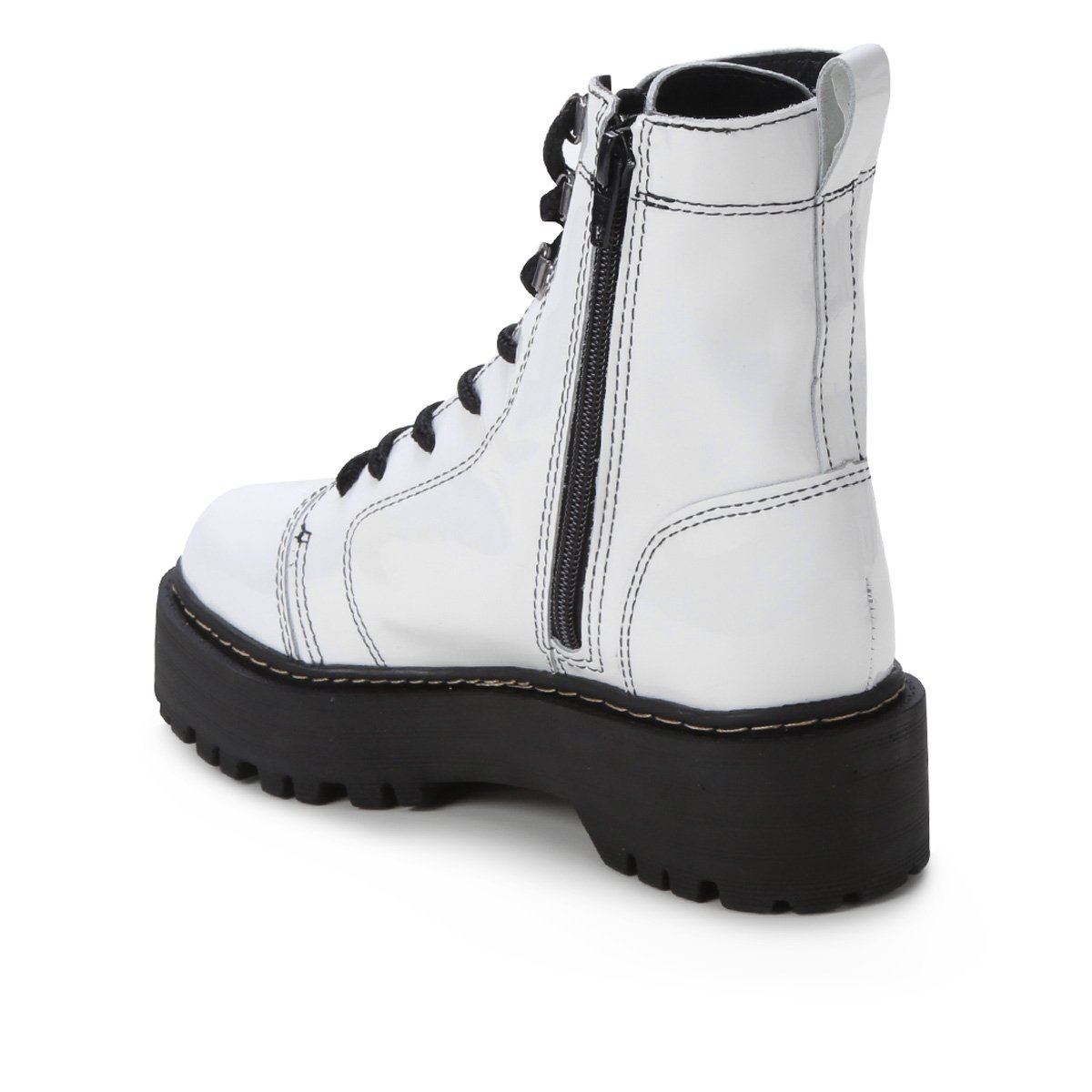 Bota Coturno Couro Cravo e Canela Lavinne II Feminina - Tam: 35 - 3