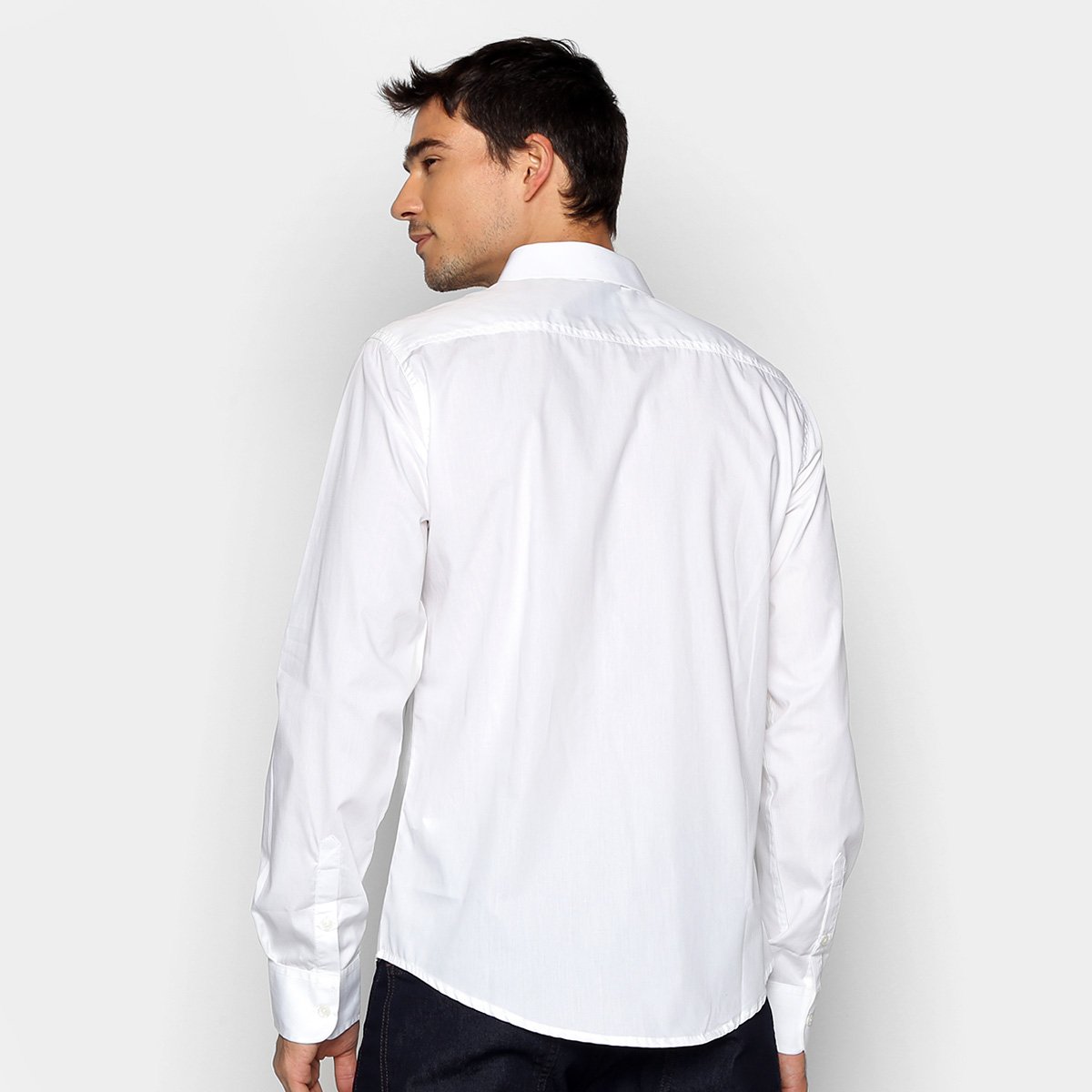 Camisa Slim Manga Longa Colcci Básica Masculina - Tam: P - 1