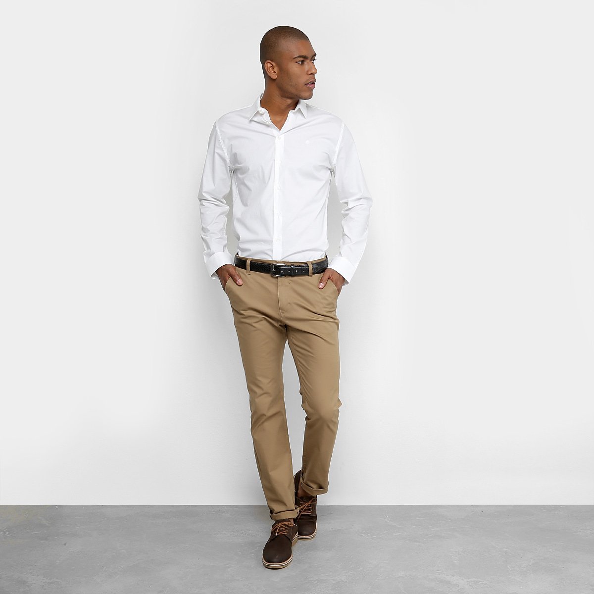Camisa Forum Básica Manga Longa Square Masculina - Tam: 6 - 2