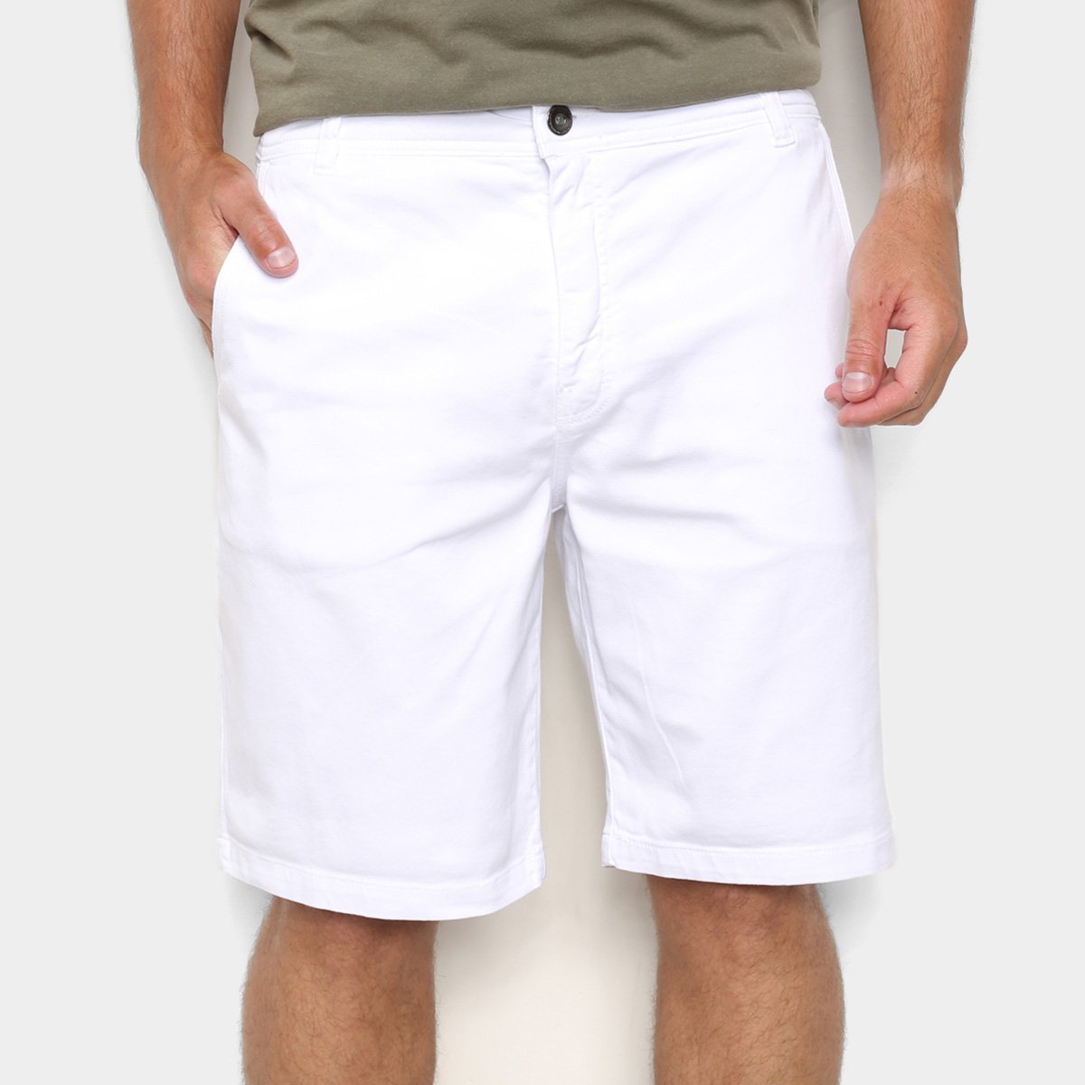 Bermuda Sarja Ellus Lisa Masculina
