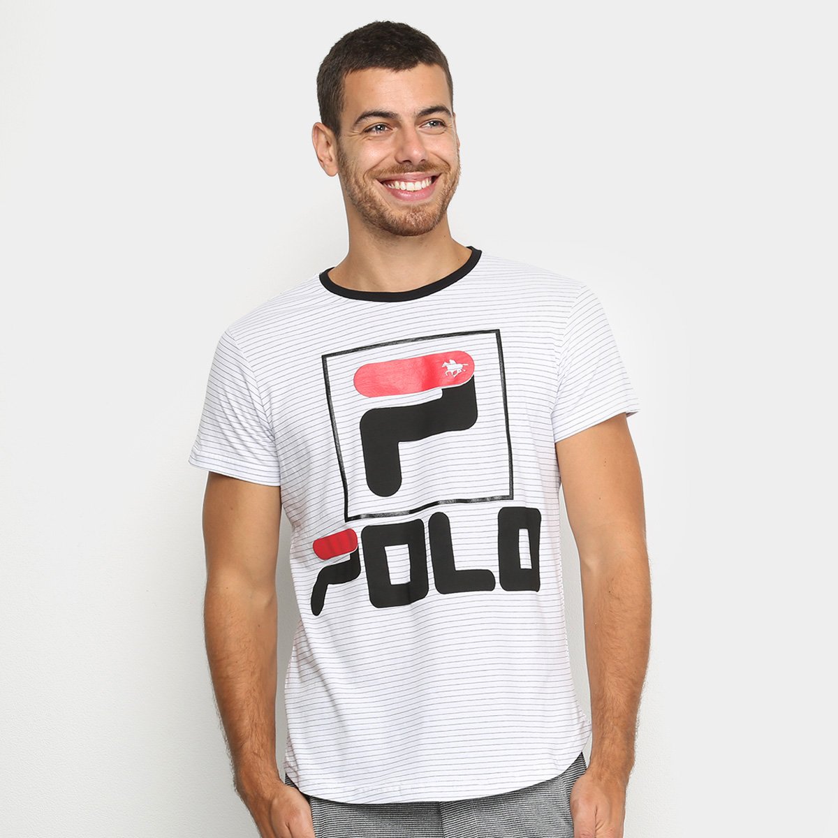 Camiseta Polo RG 518 Listrada Masculina