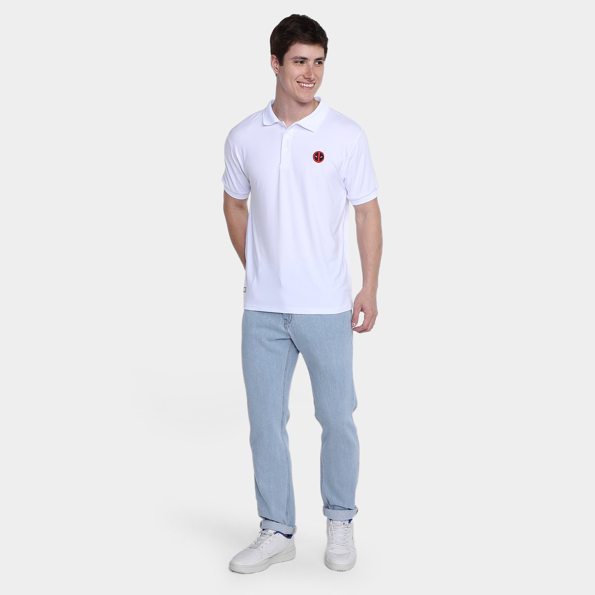 Camisa Polo Mooncity Bord Deadpool Masculina - Tam: P - 3