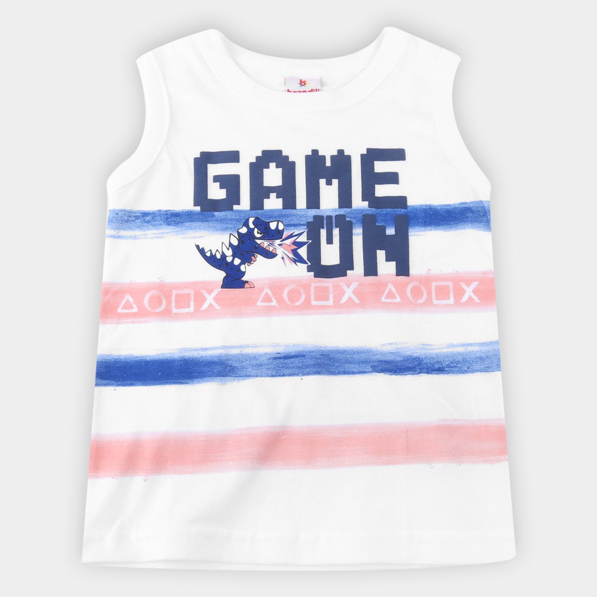 Regata Bebê Brandili Game On Masculina