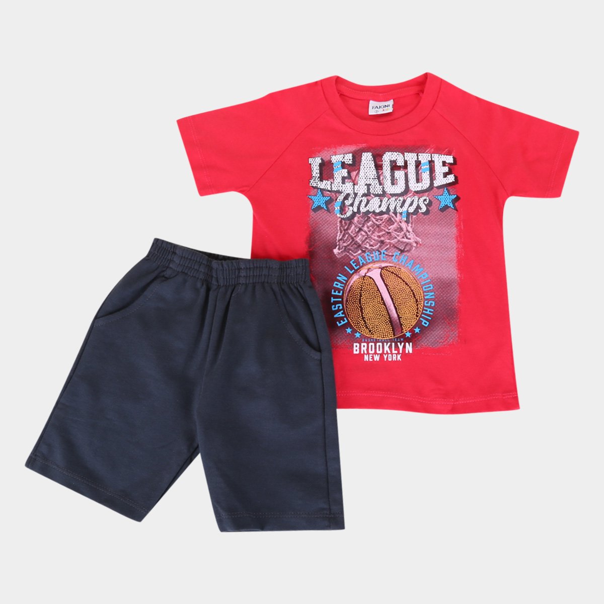 Conjunto Infantil Fakini Estampado Masculino
