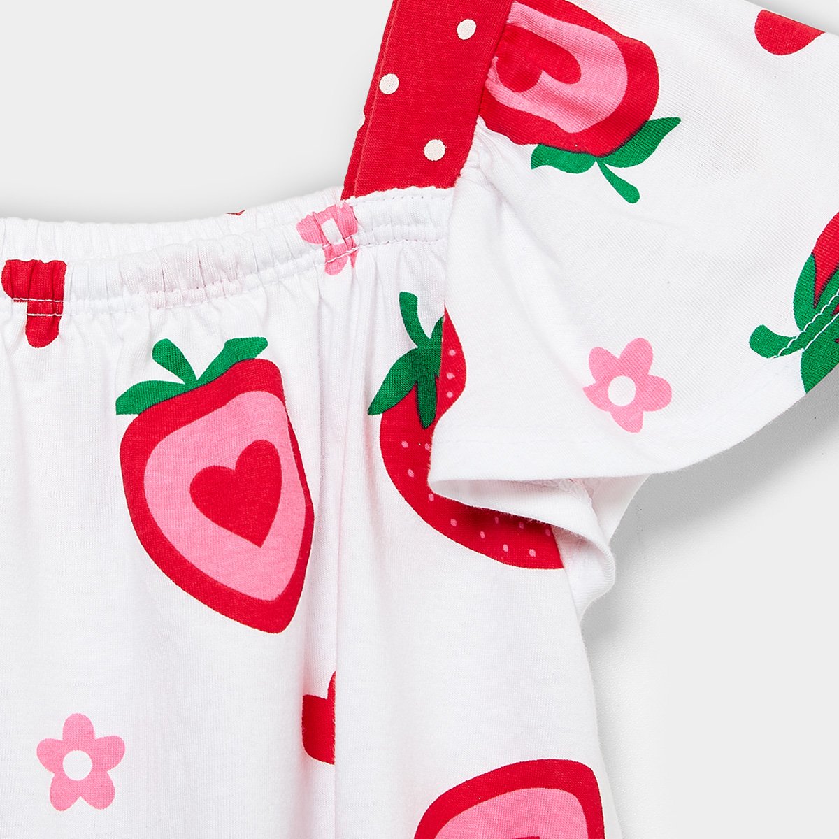 Vestido Infantil Kyly Morangos Menina - Tam: 3A - 1