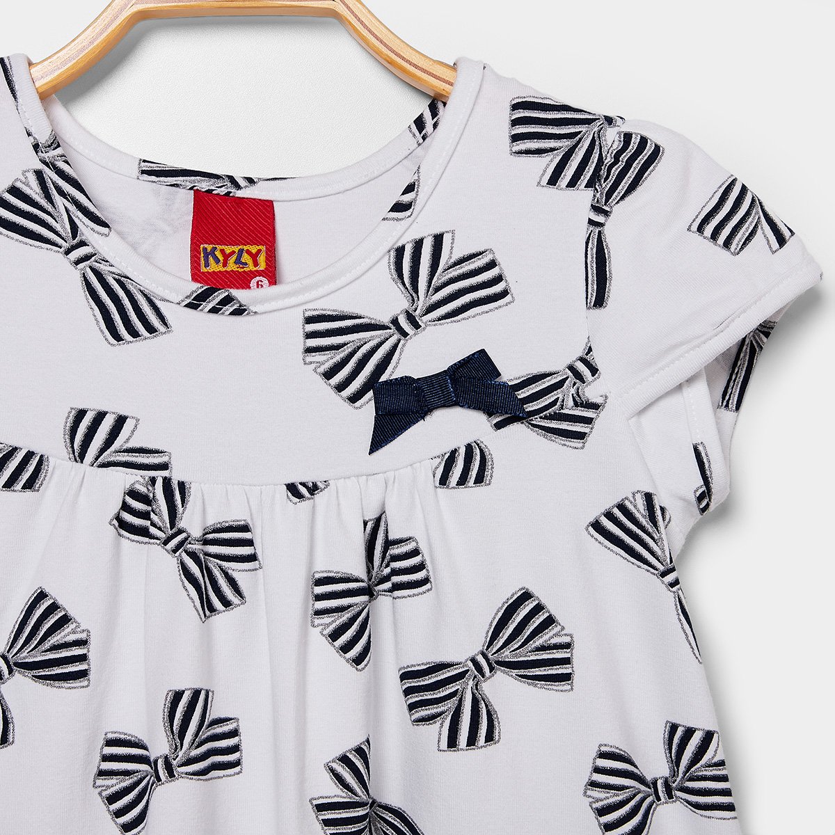Vestido Infantil Kyly Laço Menina - Tam: 6A - 1
