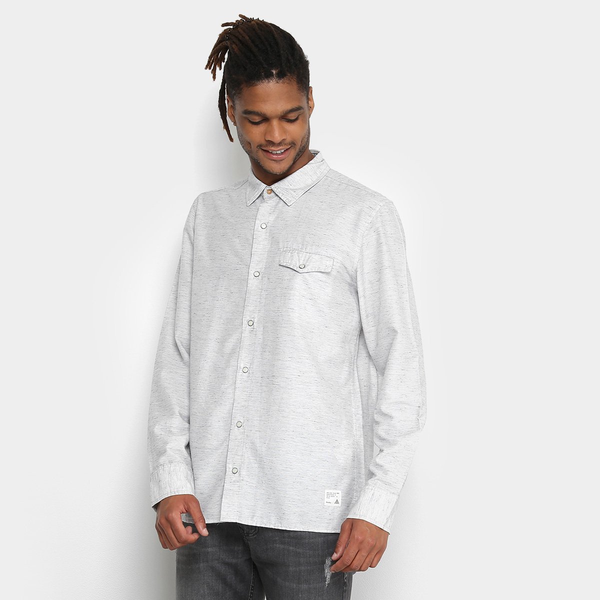 Camisa Redley Botonê Manga Longa Color Masculina
