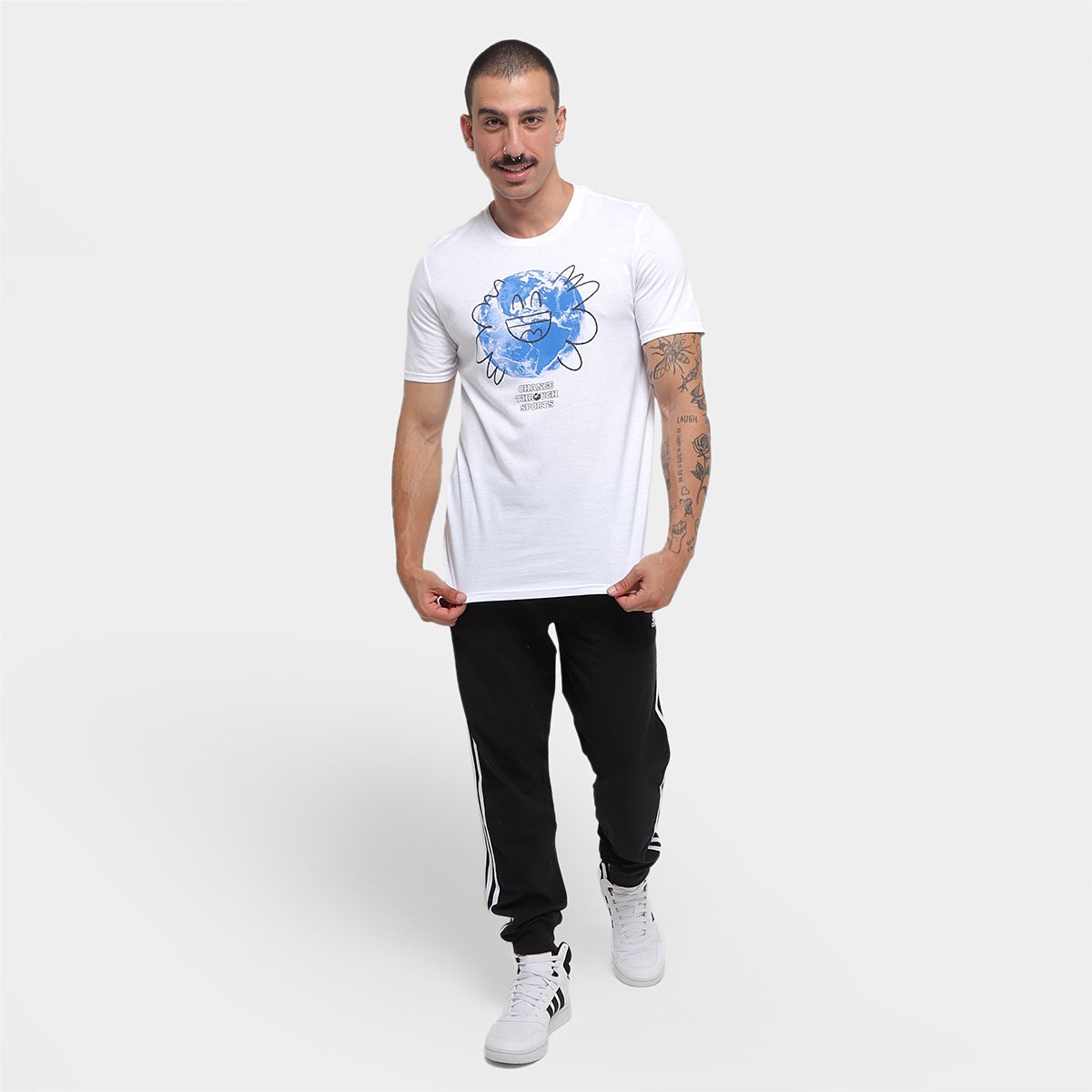Camiseta Adidas Change Earth Masculina - Tam: P - 3