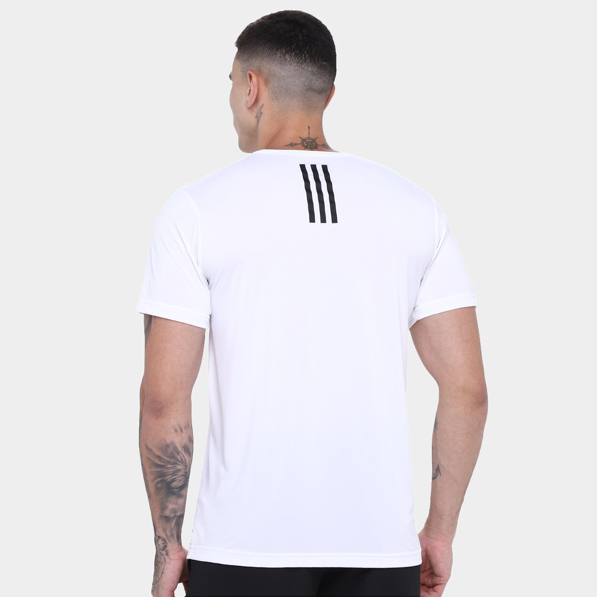Camiseta Adidas Own The Run 3 Listras Masculina - Tam: P - 1