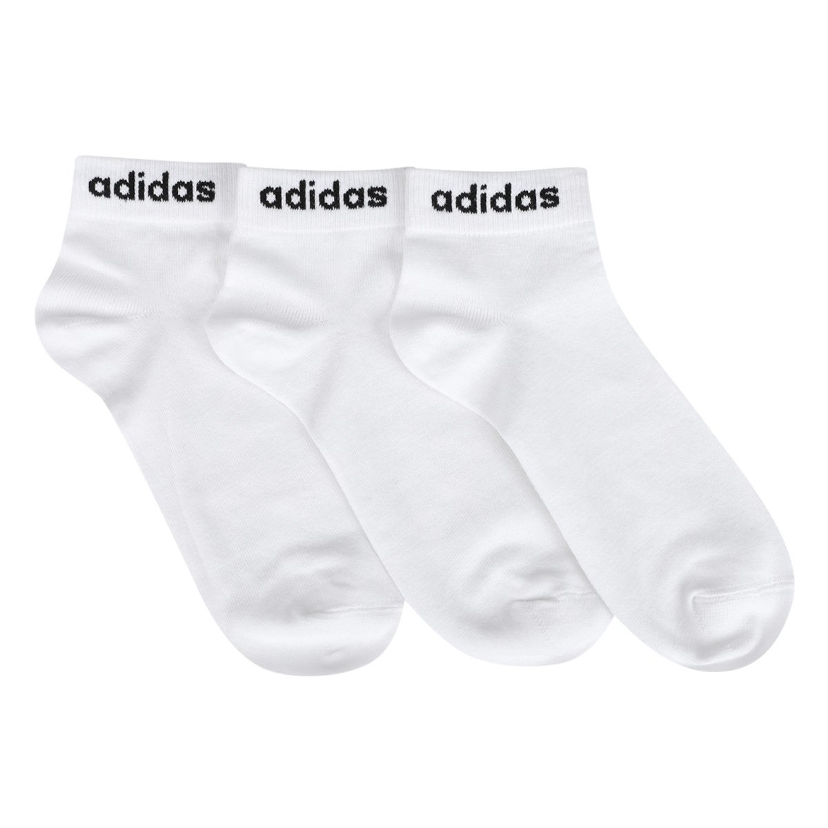 Kit Meia Adidas Cano Médio Com 3 Pares - Tam: 43/45 - 2