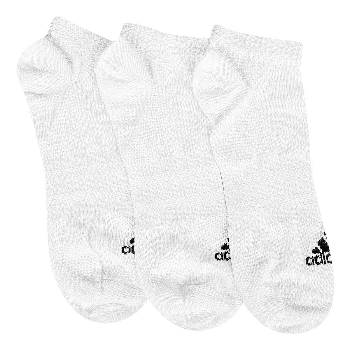 Kit Meia Adidas Sportswear Invisível com 3 Pares - Tam: 43/45 - 2