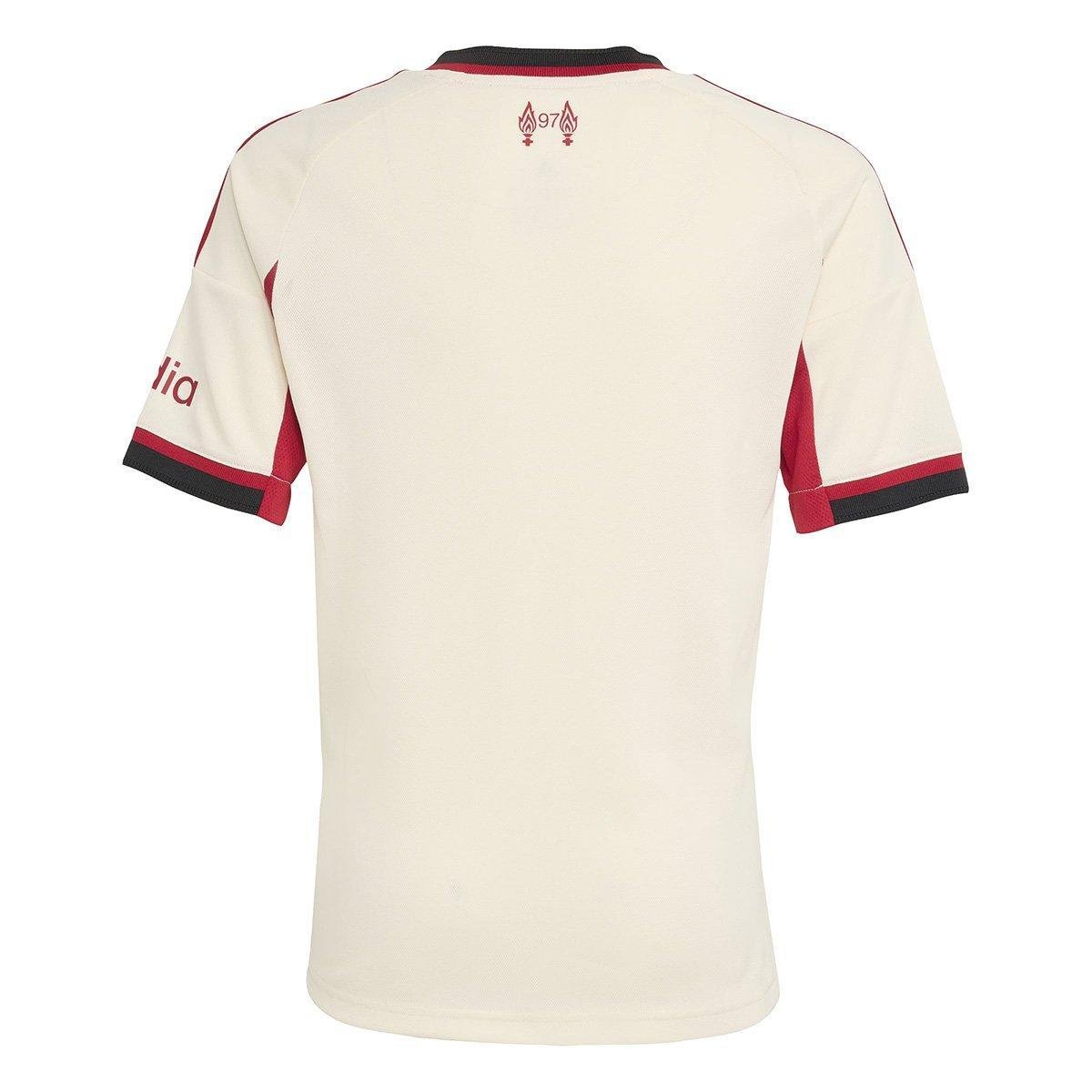 Camisa Infantil Away Liverpool 25/26 s/n Torcedor Adidas - Tam: 7/8A - 1