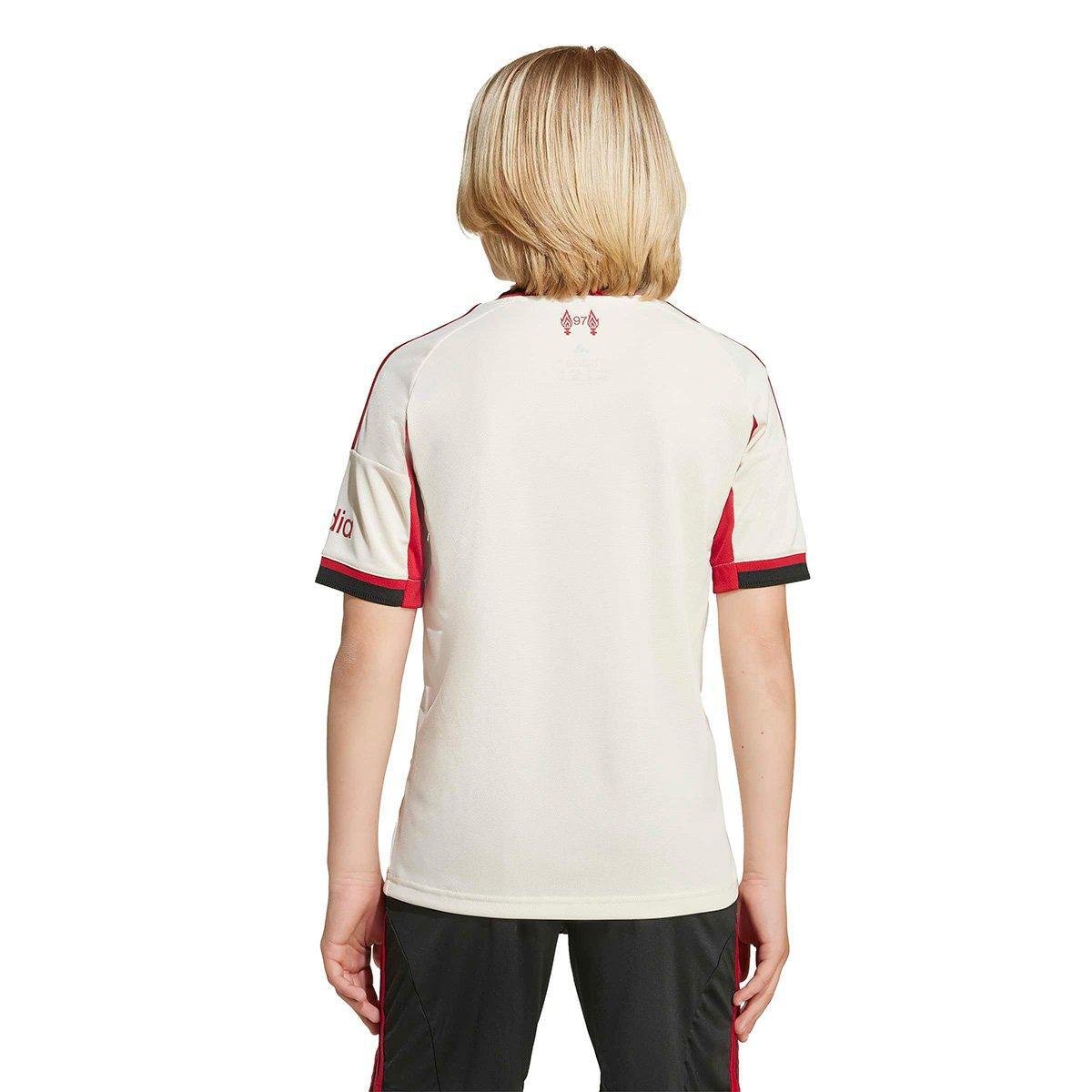 Camisa Infantil Away Liverpool 25/26 s/n Torcedor Adidas - Tam: 7/8A - 3