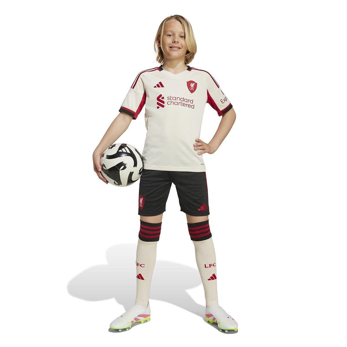 Camisa Infantil Away Liverpool 25/26 s/n Torcedor Adidas - Tam: 7/8A - 4