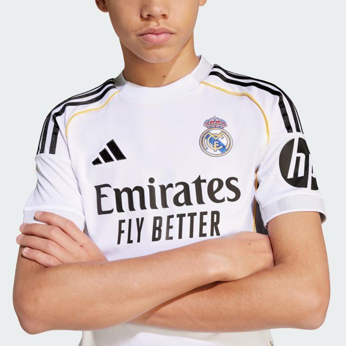 Camisa Real Madrid Infantil Home 25/26 s/n Torcedor Adidas - Tam: 9/10A - 2