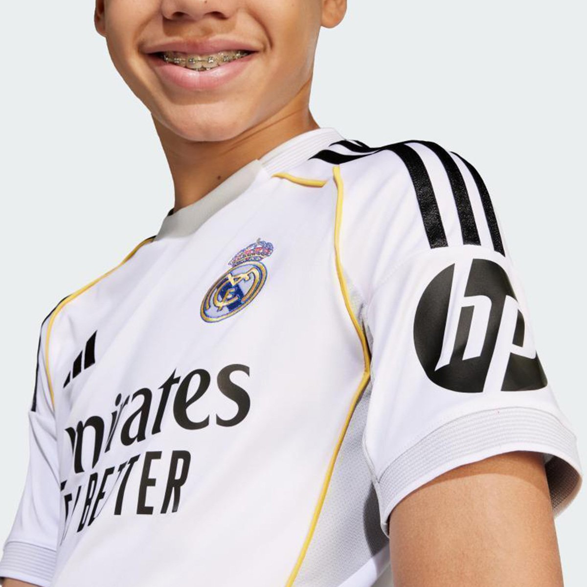 Camisa Real Madrid Infantil Home 25/26 s/n Torcedor Adidas - Tam: 9/10A - 4