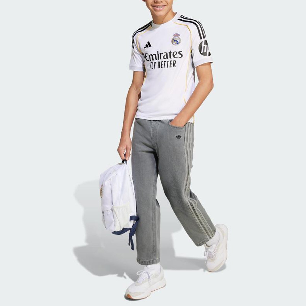 Camisa Real Madrid Infantil Home 25/26 s/n Torcedor Adidas - Tam: 9/10A - 5