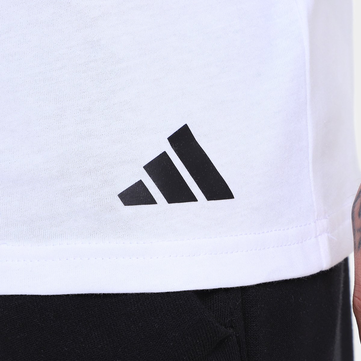 Kit Camiseta Adidas Básicas 3 Peças Masculino - Tam: P - 2