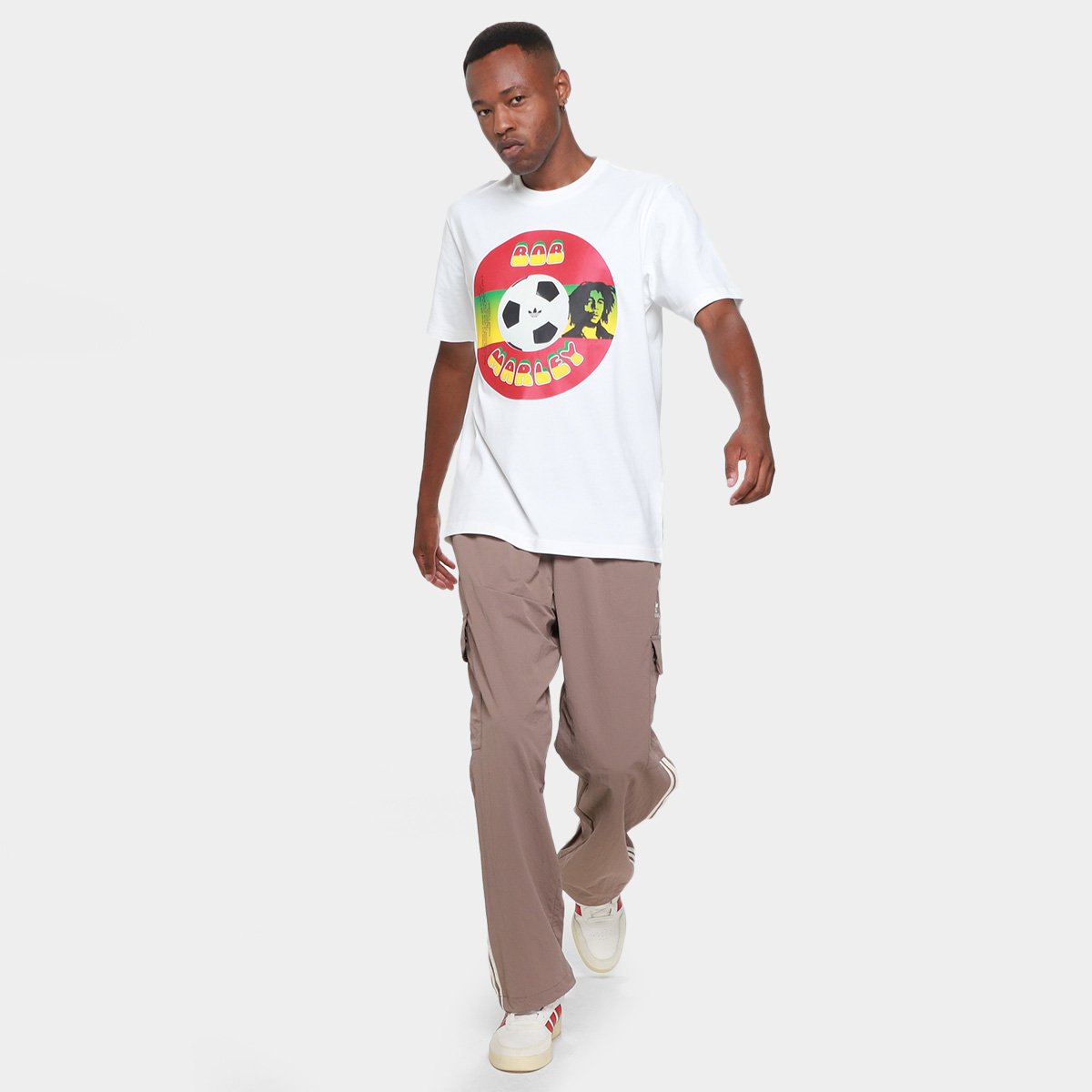 Camiseta Jamaica Adidas Bob Marley Originals Masculina - Tam: EGG - 4