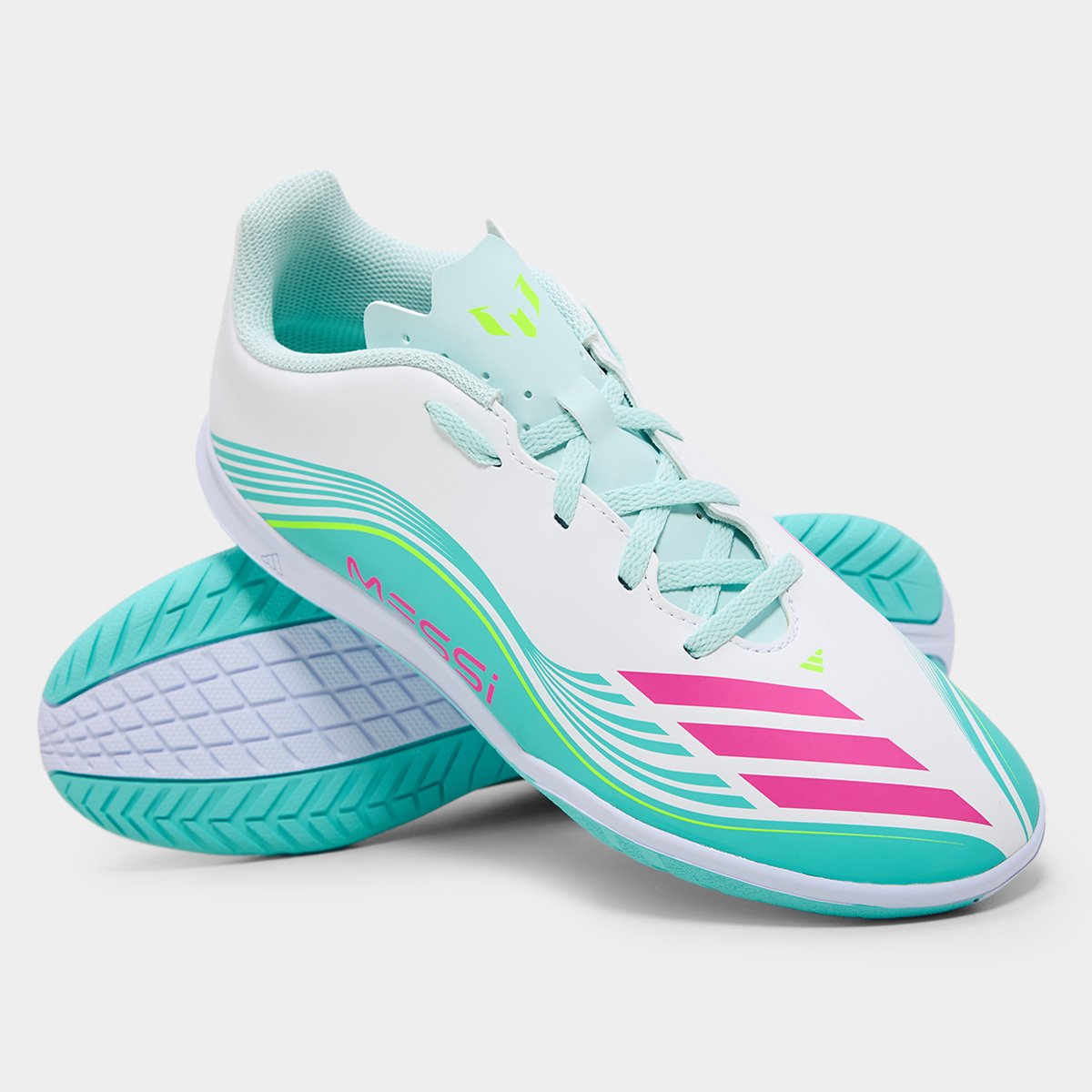 Chuteira Futsal Infantil Adidas F50 Messi Club Unissex - Tam: 36 - 1