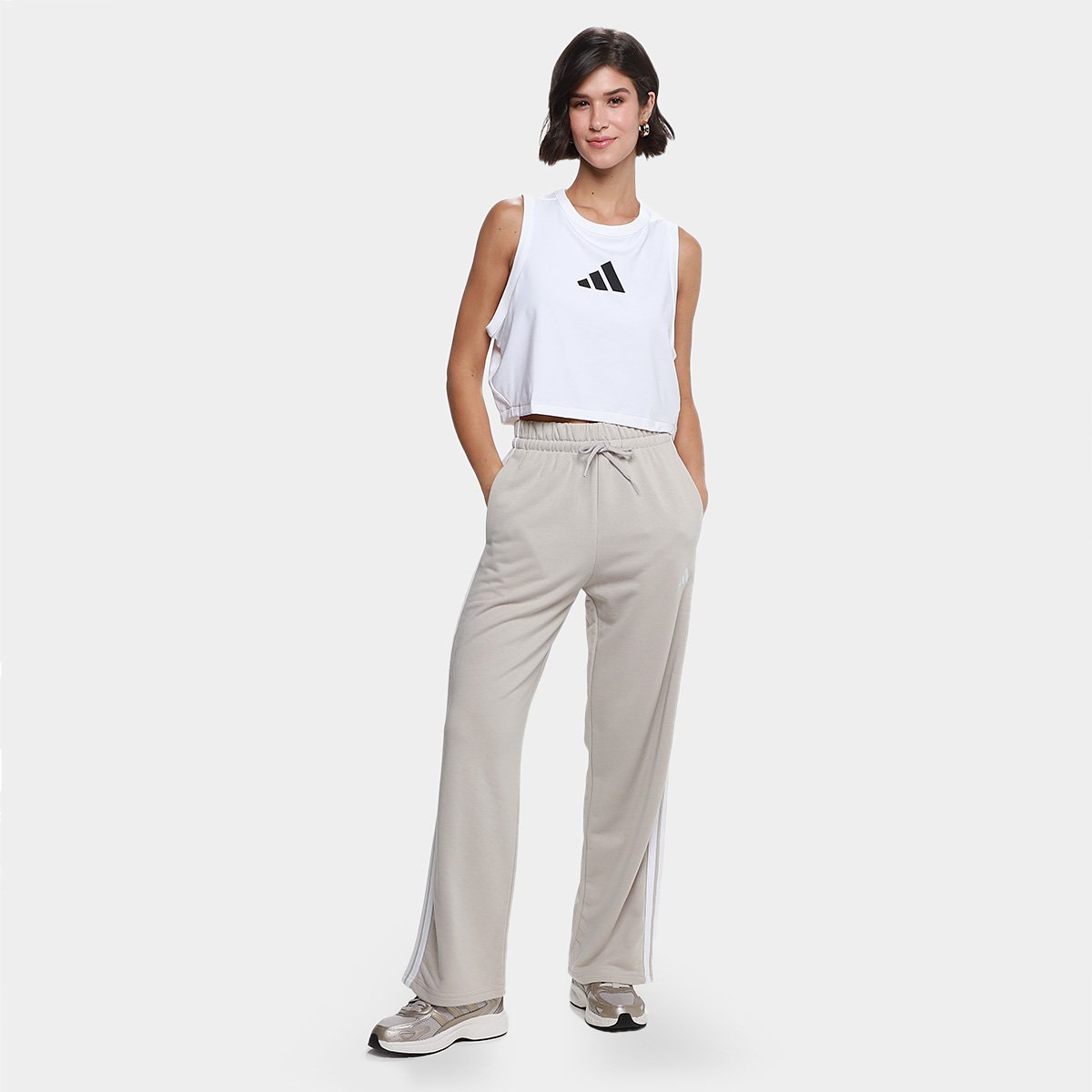 Regata Cropped Adidas Casual Feminina - Tam: P - 3