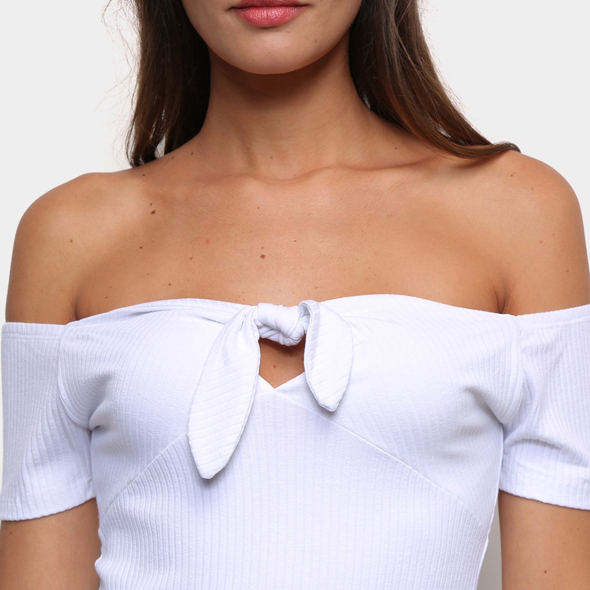 Blusa Onbongo Ombro a Ombro Lisa Feminina - Tam: P - 2