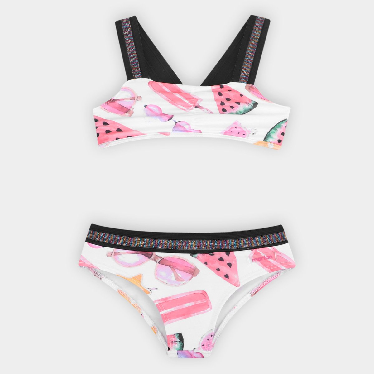 Conjunto Biquíni Infantil Marlan Lurex UV50+